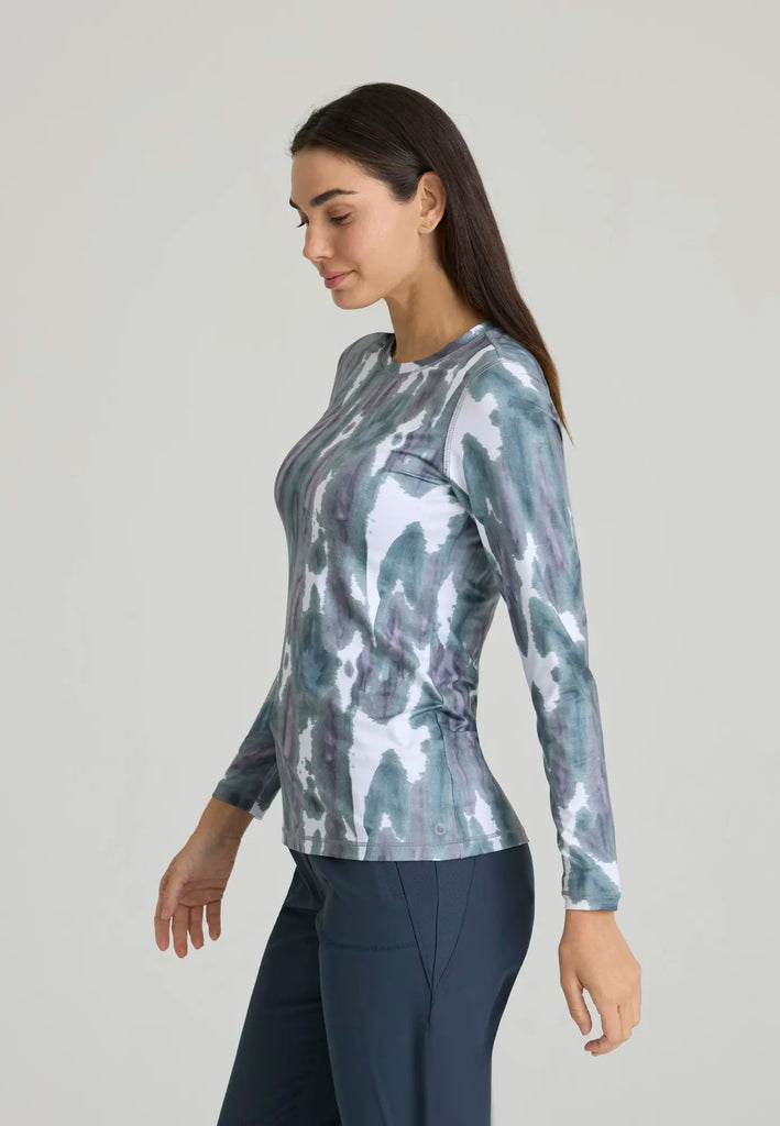 Barco Scrubs Women's Accelerate Underscrub Multi Tie-dye | scrub-supply.com