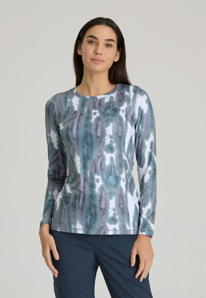 Barco Scrubs Women's Accelerate Underscrub Multi Tie-dye | scrub-supply.com