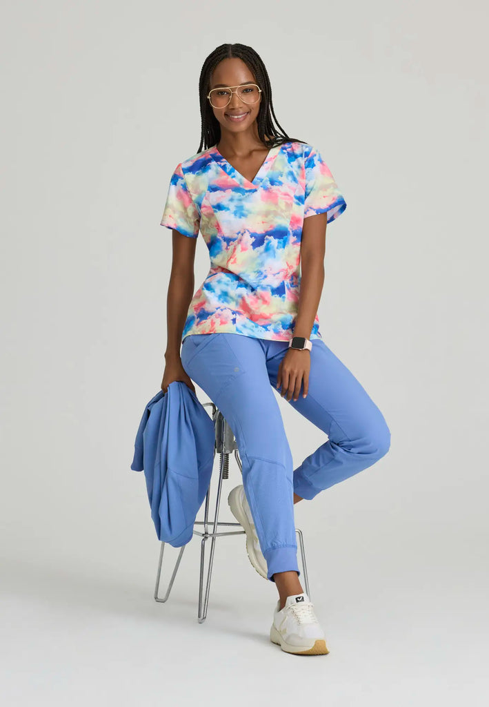 Barco Scrubs Women's Boost Jogger Ceil Blue | scrub-supply.com