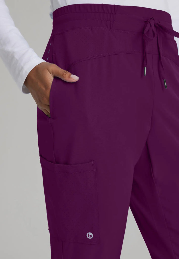 Barco Scrubs Women's Boost Jogger Wine | scrub-supply.com