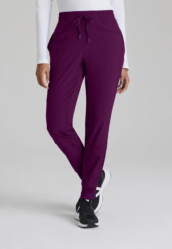 Barco Scrubs Women's Boost Jogger Wine | scrub-supply.com