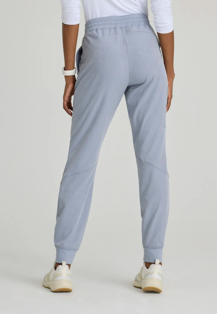 Barco Scrubs Women's Boost Jogger Moonstruck Digital Hex Jacquar | scrub-supply.com