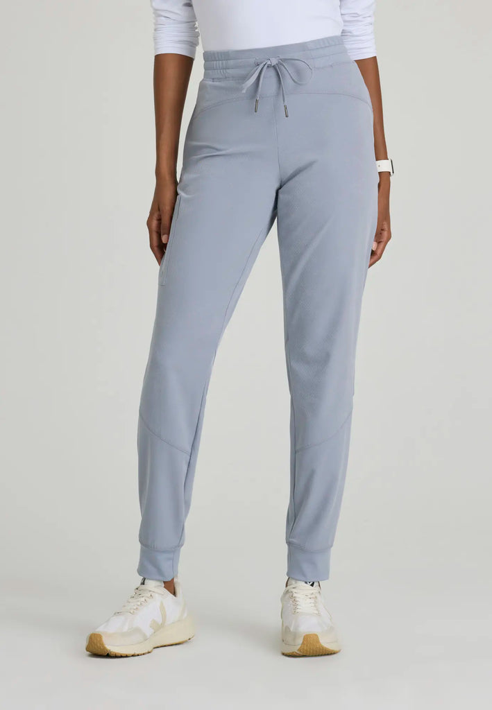 Barco Scrubs Women's Boost Jogger Moonstruck Digital Hex Jacquar | scrub-supply.com