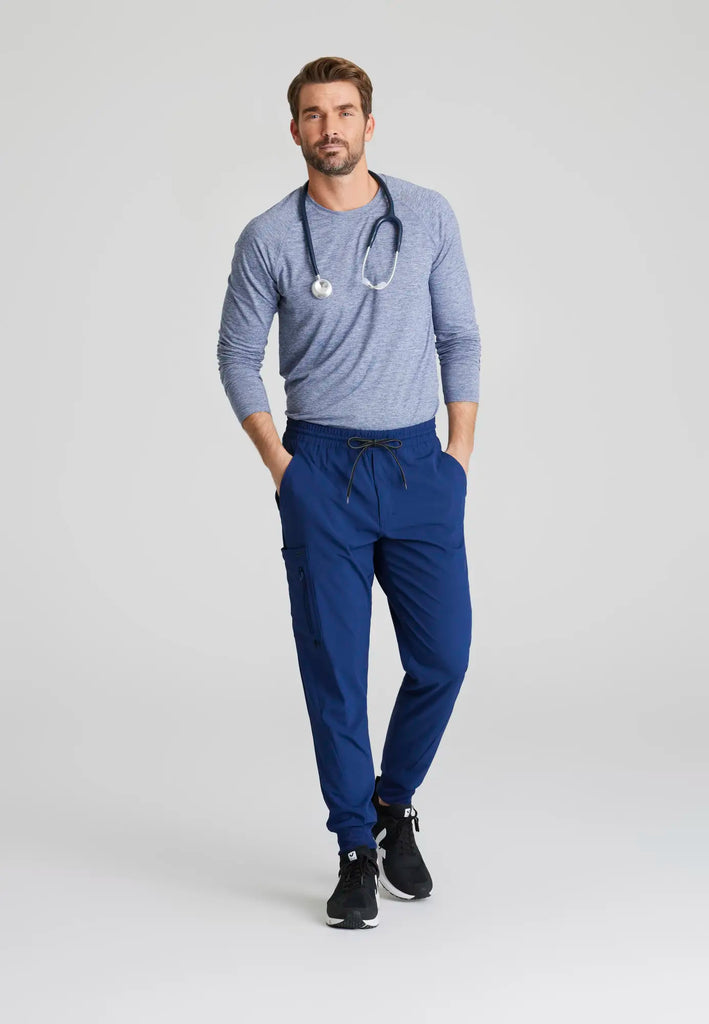 Barco Scrubs Men's Vortex Jogger Indigo | scrub-supply.com