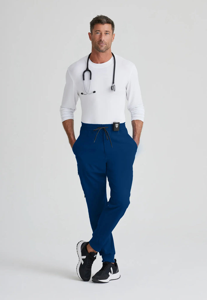 Barco Scrubs Men's Vortex Jogger Indigo | scrub-supply.com