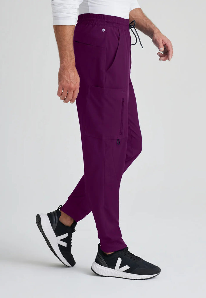 Barco Scrubs Men's Vortex Jogger Wine | scrub-supply.com