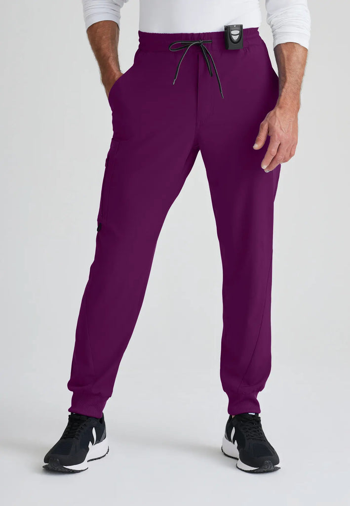 Barco Scrubs Men's Vortex Jogger Wine | scrub-supply.com