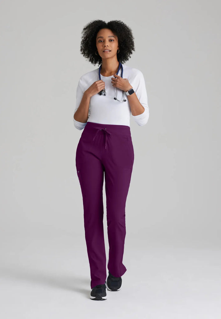 Barco Scrubs Women's Uplift Pant Wine | scrub-supply.com