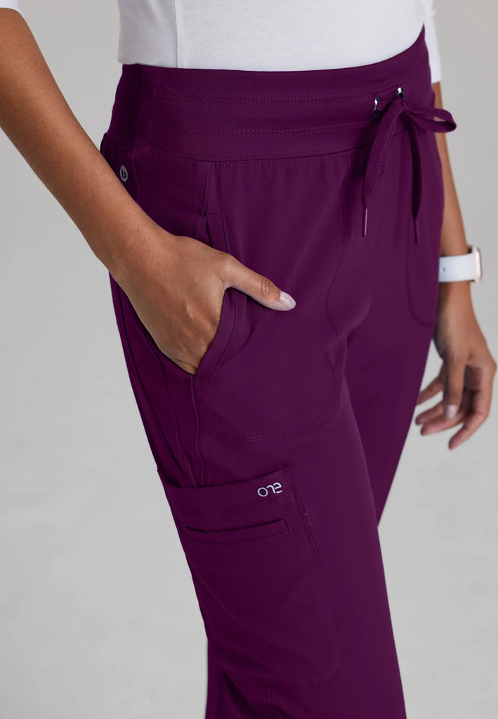 Barco Scrubs Women's Uplift Pant Wine | scrub-supply.com