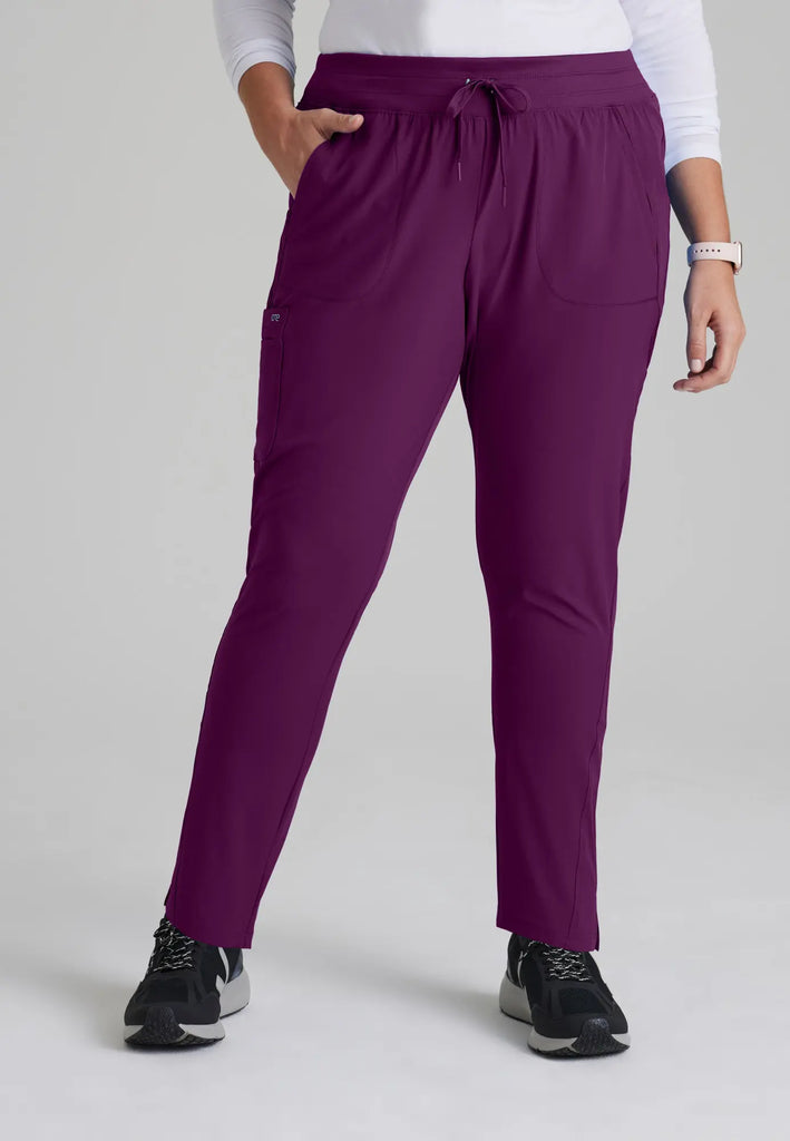 Barco Scrubs Women's Uplift Pant Wine | scrub-supply.com