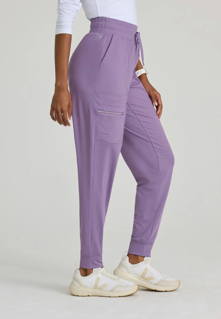 Barco Scrubs Women's Pro Knit Jogger Dusty Lavender | scrub-supply.com