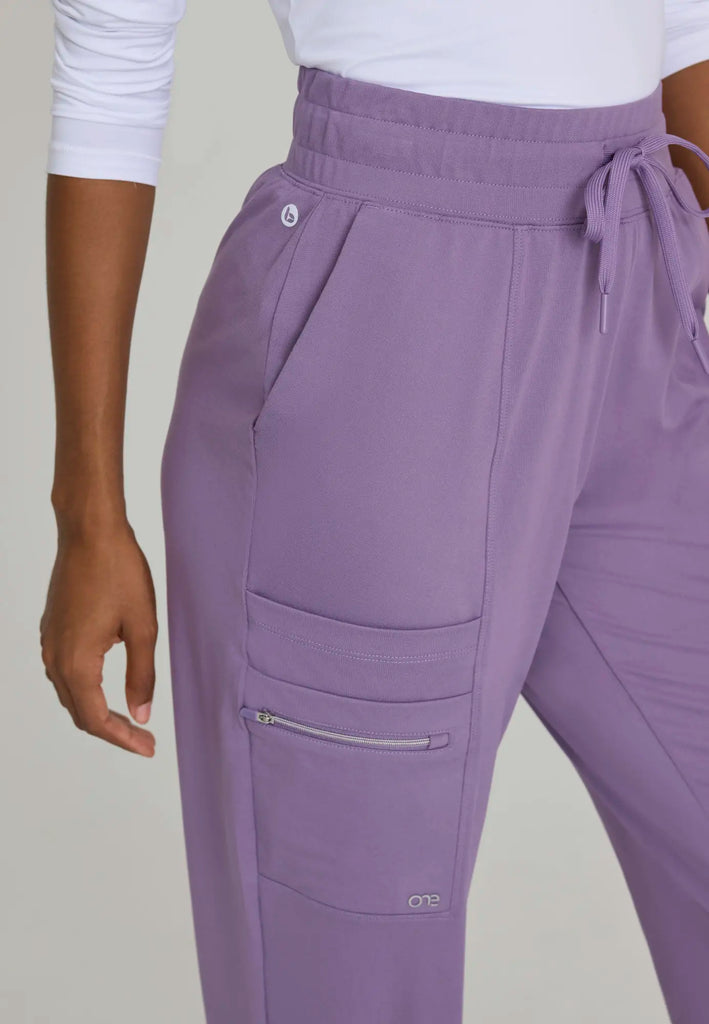 Barco Scrubs Women's Pro Knit Jogger Dusty Lavender | scrub-supply.com