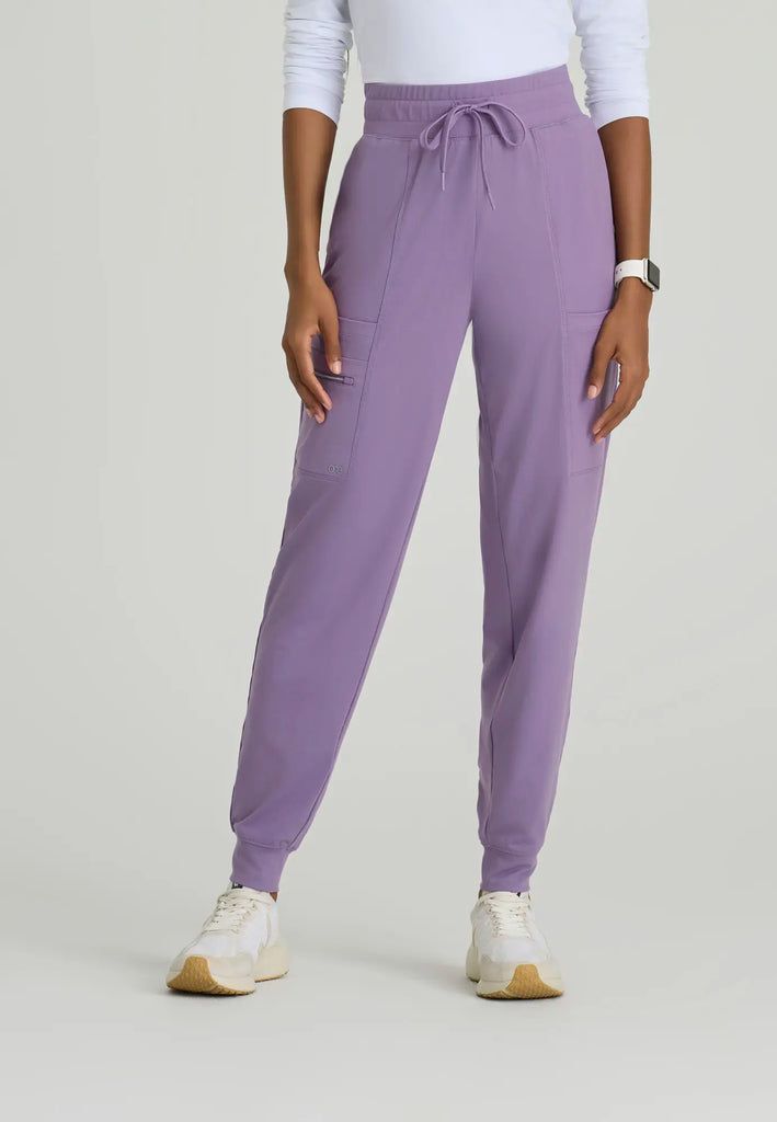 Barco Scrubs Women's Pro Knit Jogger Dusty Lavender | scrub-supply.com