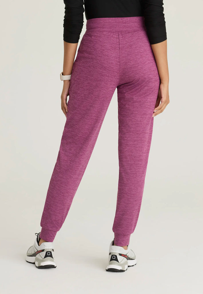 Barco Scrubs Women's Pro Jogger (heathered) Dark Mauve Heather | scrub-supply.com