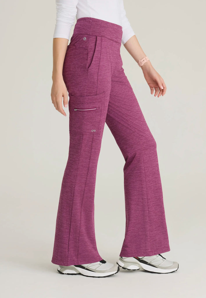 Barco Scrubs Women's Sprint Knit Pant Dark Mauve Heather | scrub-supply.com