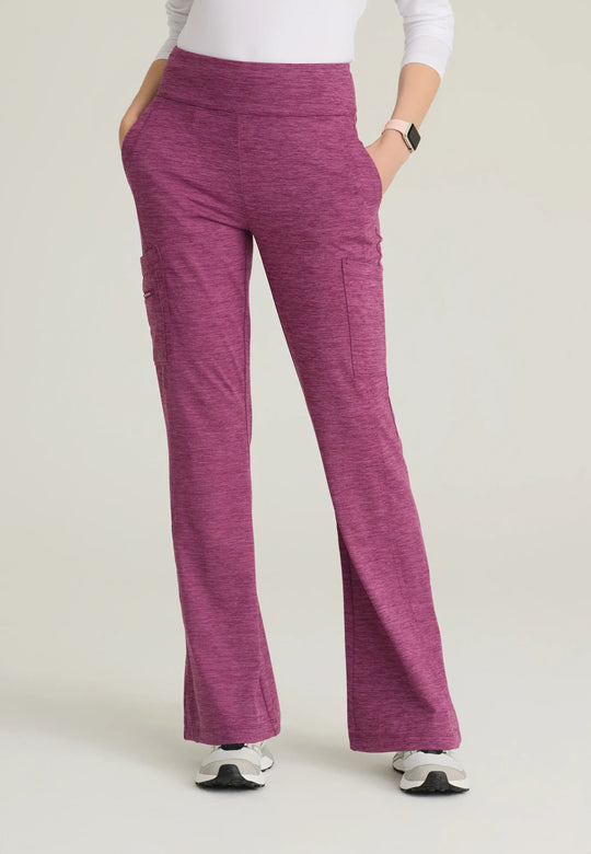 Barco Scrubs Women's Sprint Knit Pant Dark Mauve Heather | scrub-supply.com