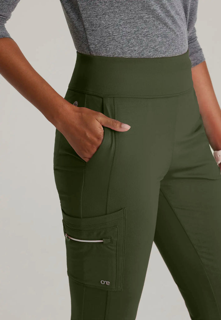 Barco Scrubs Women's Sprint Knit Pant Olive | scrub-supply.com