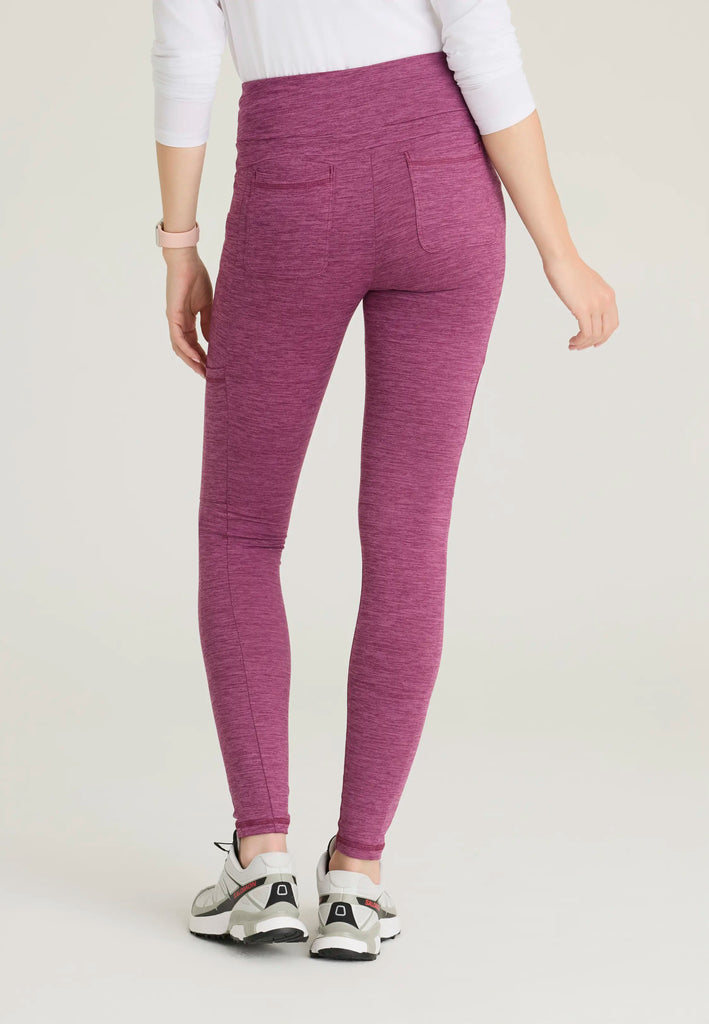 Barco Scrubs Women's Strive Legging Dark Mauve Heather | scrub-supply.com