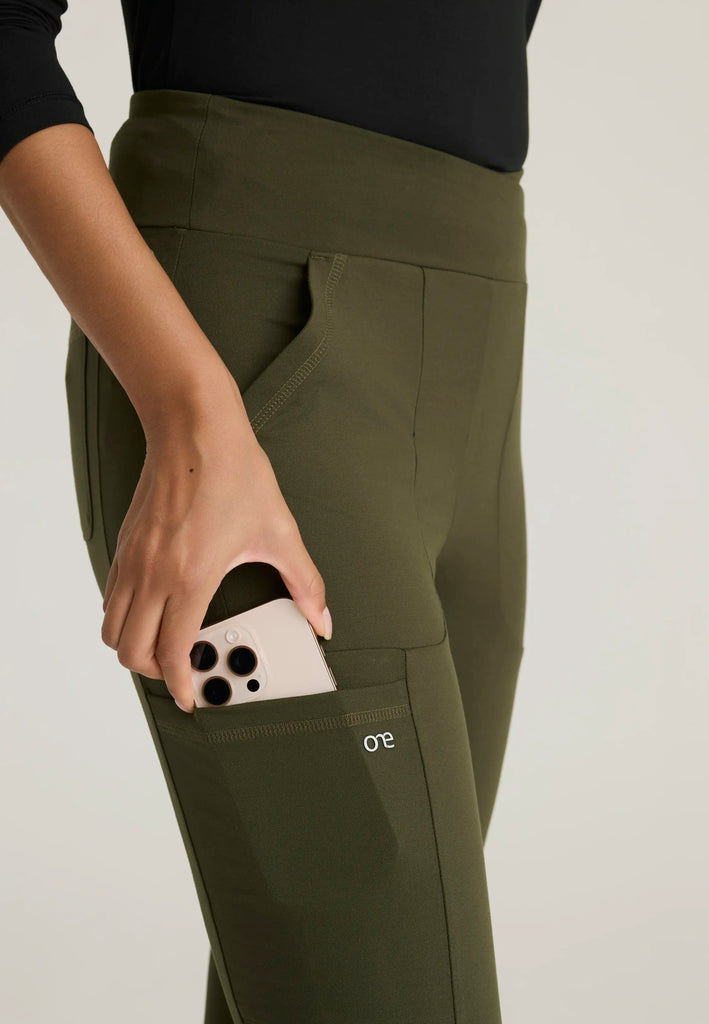 Barco Scrubs Women's Strive Legging Olive | scrub-supply.com