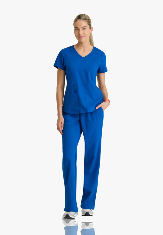 Barco Scrubs Women's Zoe Set New Royal | scrub-supply.com