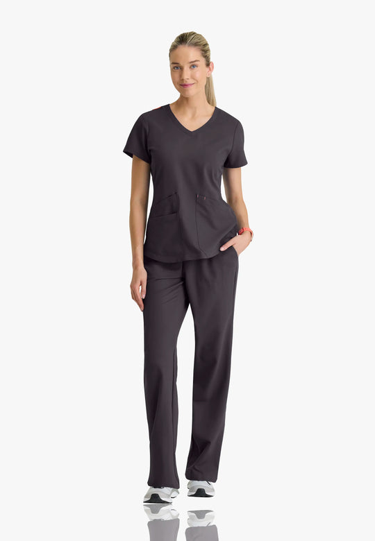 Barco Scrubs Women's Zoe Set Pewter | scrub-supply.com