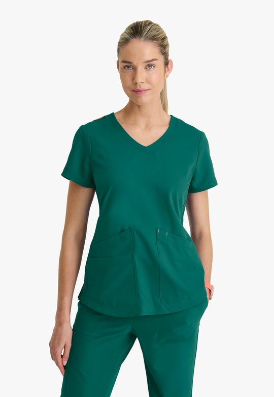 Barco Scrubs Women's Zoe Set Hunter Green | scrub-supply.com