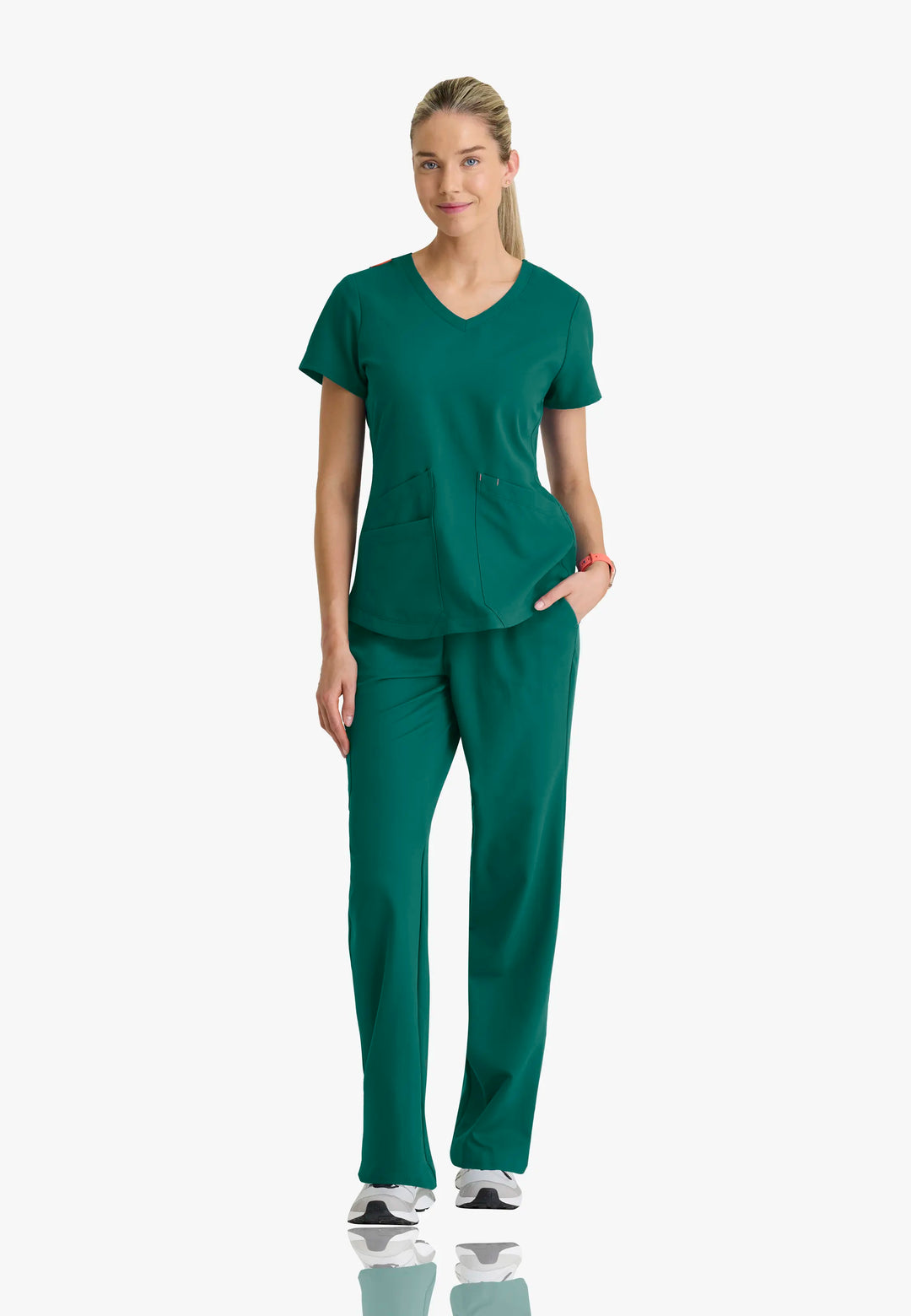 Barco Scrubs Women's Zoe Set Hunter Green | scrub-supply.com