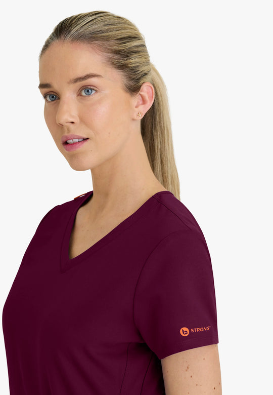 Barco Scrubs Women's Zoe Set Wine | scrub-supply.com