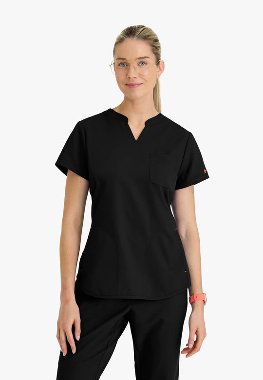 Barco Scrubs Women's Liz Set Black | scrub-supply.com