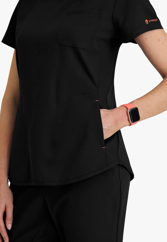 Barco Scrubs Women's Liz Set Black | scrub-supply.com