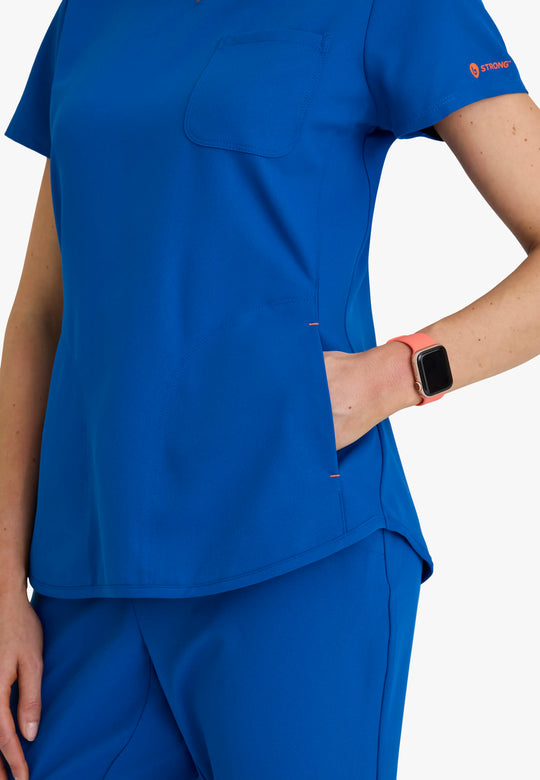Barco Scrubs Women's Liz Set New Royal | scrub-supply.com