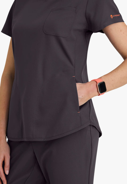 Barco Scrubs Women's Liz Set Pewter | scrub-supply.com