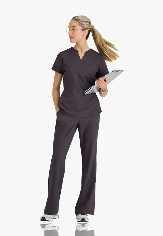 Barco Scrubs Women's Liz Set Pewter | scrub-supply.com
