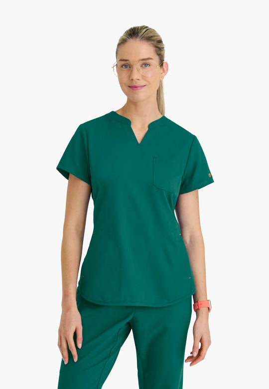 Barco Scrubs Women's Liz Set Hunter Green | scrub-supply.com