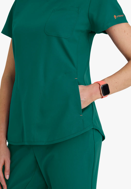 Barco Scrubs Women's Liz Set Hunter Green | scrub-supply.com