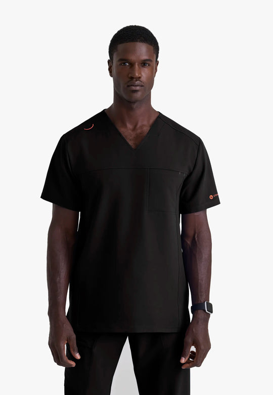 Barco Scrubs Men's Terrence Set Black | scrub-supply.com