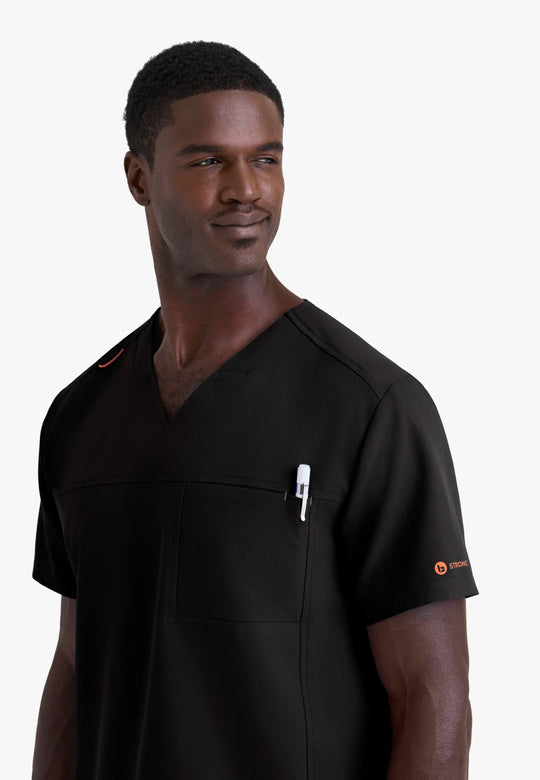 Barco Scrubs Men's Terrence Set Black | scrub-supply.com