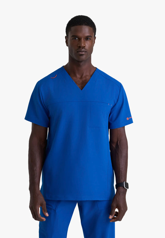 Barco Scrubs Men's Terrence Set New Royal | scrub-supply.com