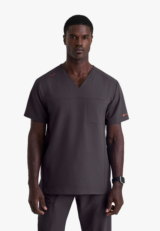 Barco Scrubs Men's Terrence Set Pewter | scrub-supply.com