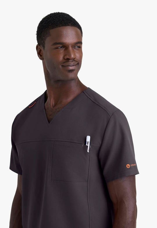 Barco Scrubs Men's Terrence Set Pewter | scrub-supply.com