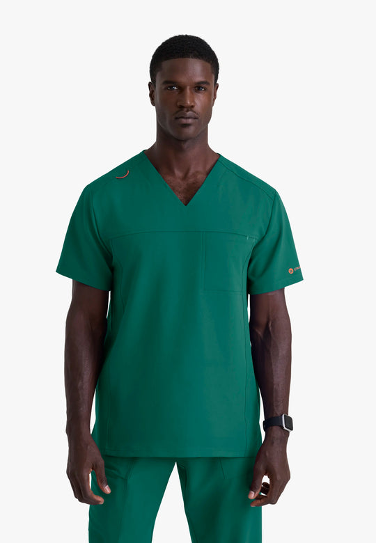 Barco Scrubs Men's Terrence Set Hunter Green | scrub-supply.com