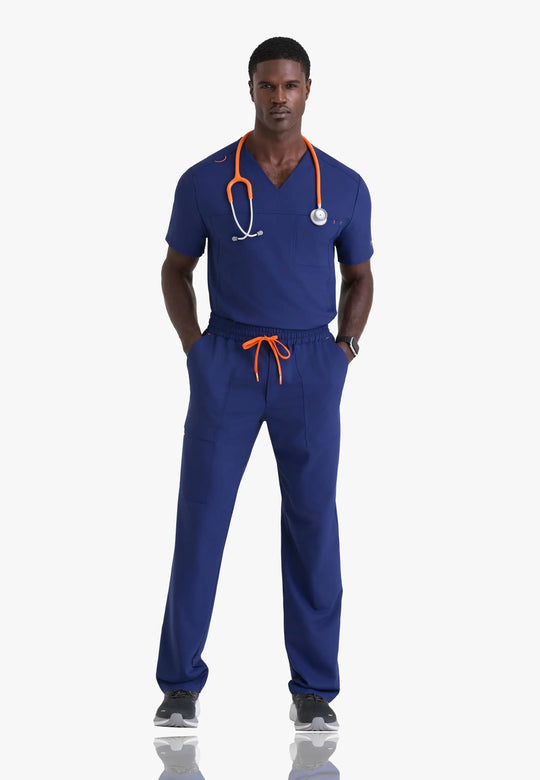 Barco Scrubs Men's Terrence Set Navy | scrub-supply.com
