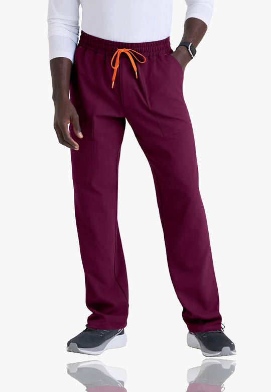 Barco Scrubs Men's Terrence Set Wine | scrub-supply.com