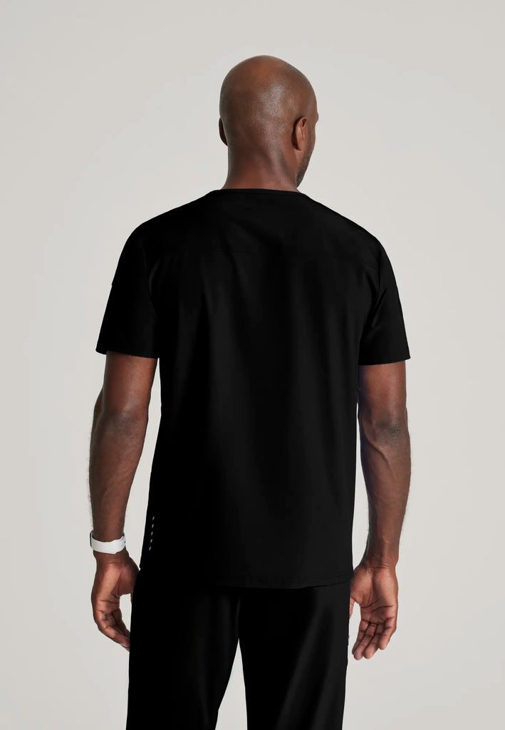 Barco Scrubs Men's Velocity Top Black | scrub-supply.com