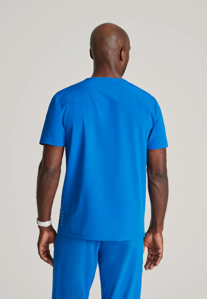 Barco Scrubs Men's Velocity Top New Royal | scrub-supply.com