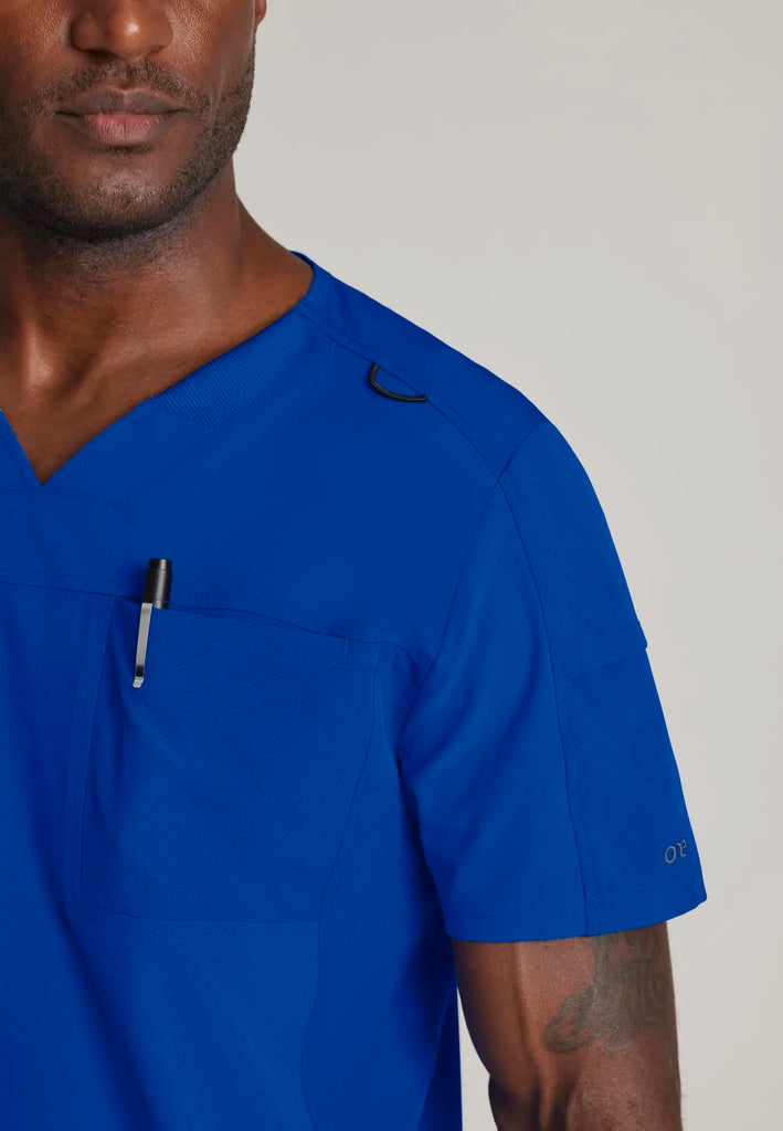 Barco Scrubs Men's Velocity Top Cobalt | scrub-supply.com