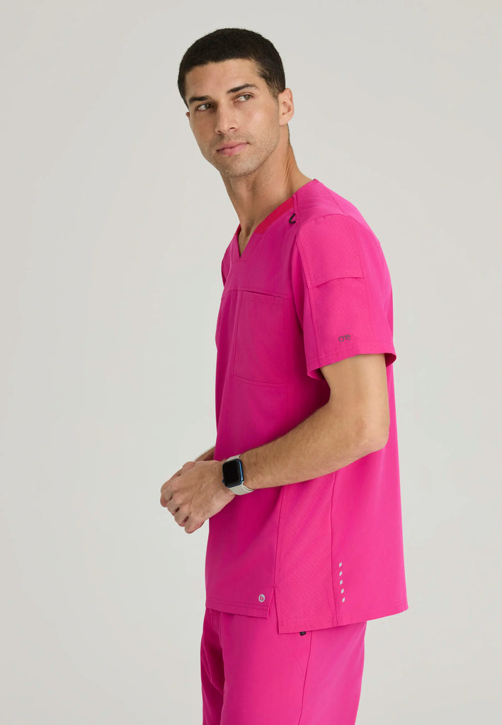 Barco Scrubs Men's Velocity Top Prestige Pink | scrub-supply.com
