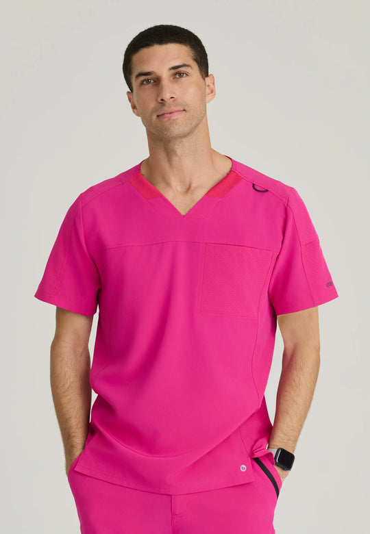 Barco Scrubs Men's Velocity Top Prestige Pink | scrub-supply.com