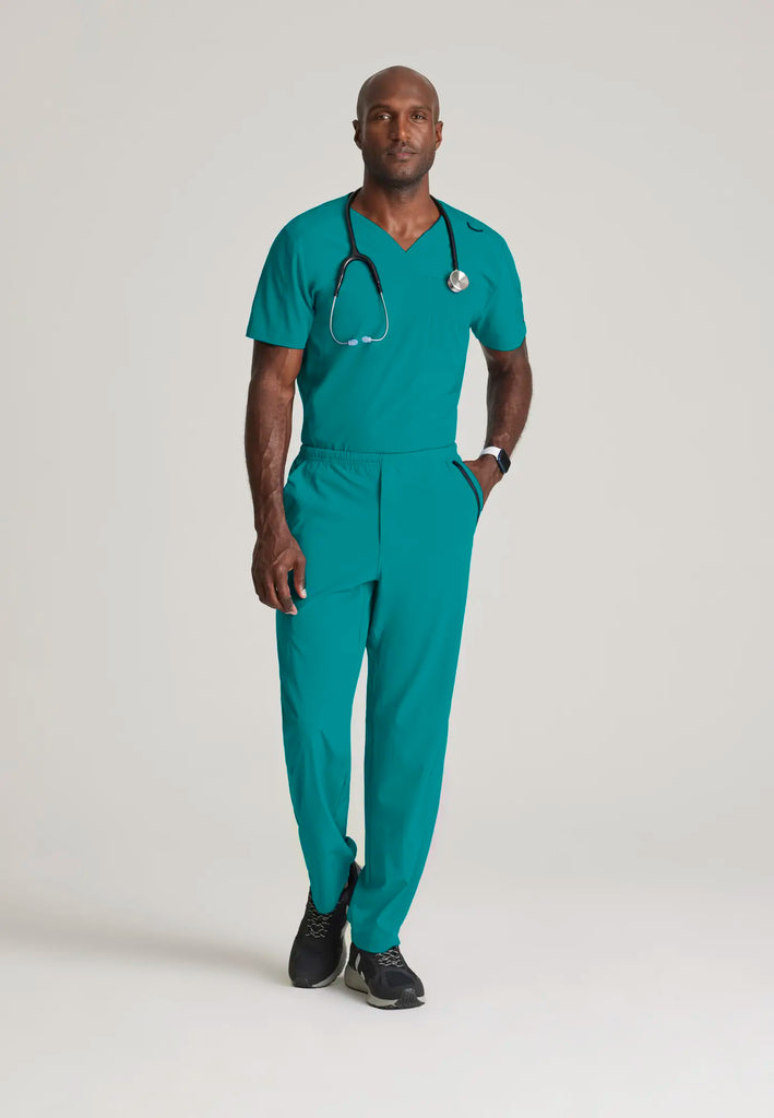 Barco Scrubs Men's Velocity Top Hunter Green | scrub-supply.com