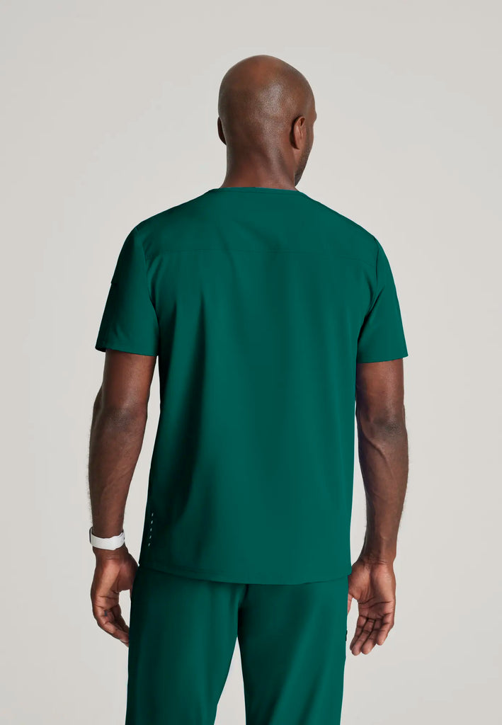 Barco Scrubs Men's Velocity Top Hunter Green | scrub-supply.com